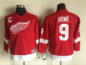 Kinder Detroit Red Wings Eishockey Trikot Gordie Howe #9 Red